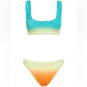 NWT BOUND by Bond-Eye Malibu Scebe Ombré two piece swimsuit in color Dawn